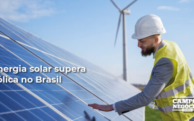 Energia solar supera eólica no Brasil