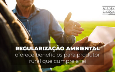 Regularização ambiental oferece benefícios para produtor rural que cumpre a lei