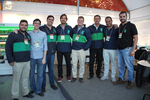 Equipe da Hidrogood na Hortitec 2015 - Fotos Ana Maria Diniz